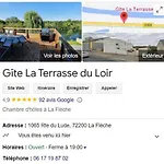 度假居 La Terrasse Du Loir A 2km Du Zoo De *