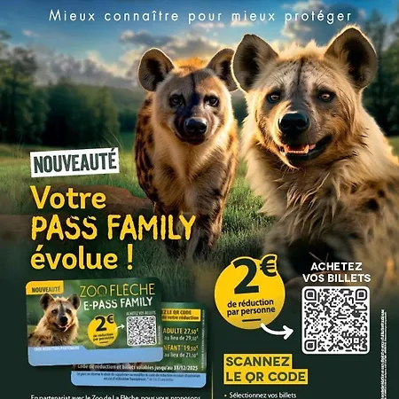 La Terrasse Du Loir A 2km Du Zoo De 펜션 *